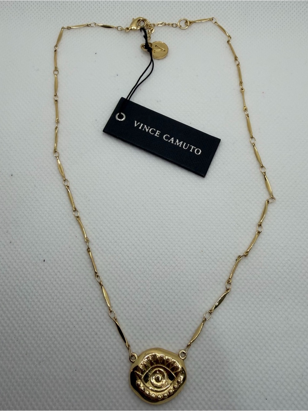 Vince Camuto Gold Eye Medallion Necklace